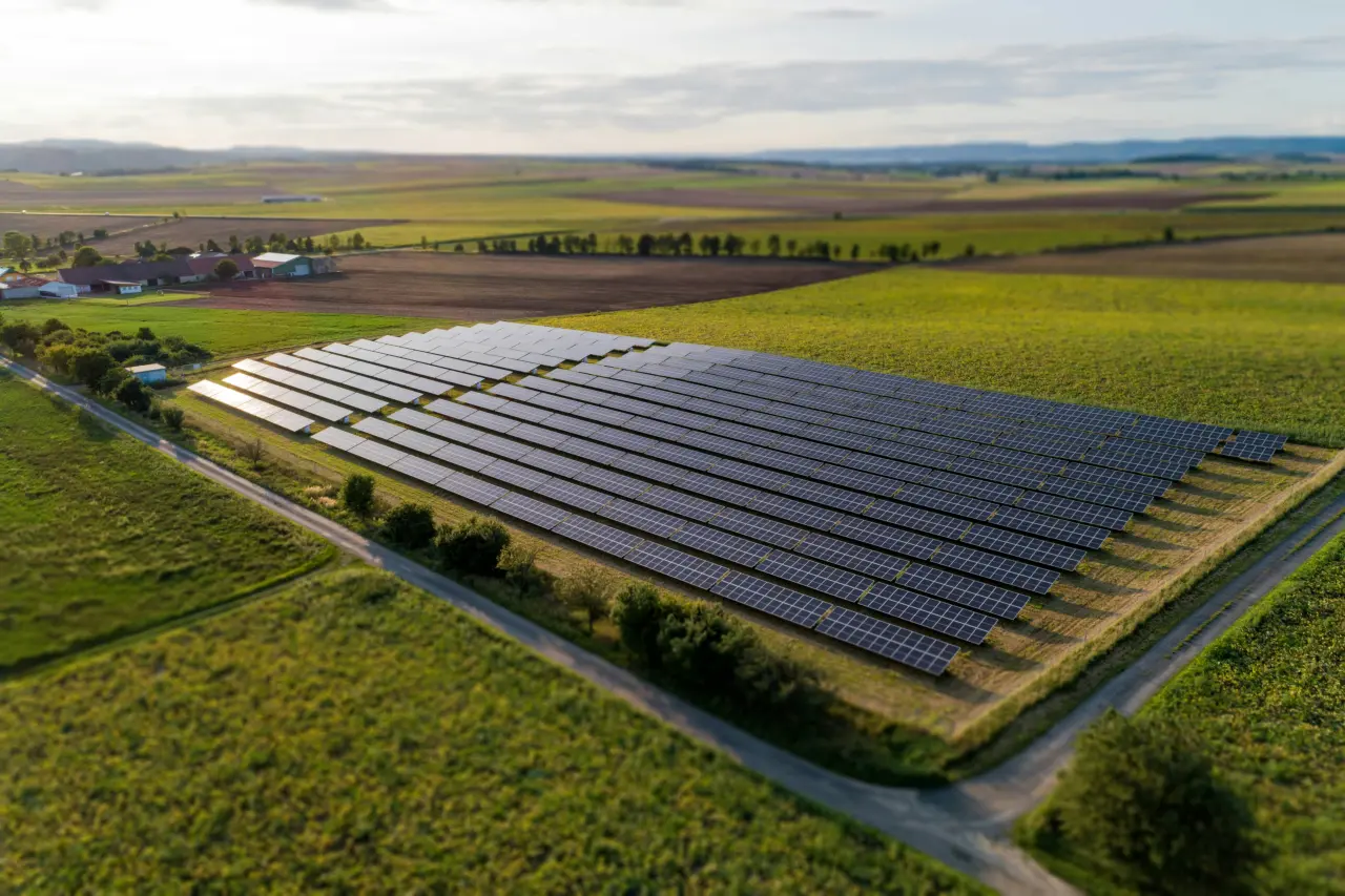 Farmland with photovoltaic system